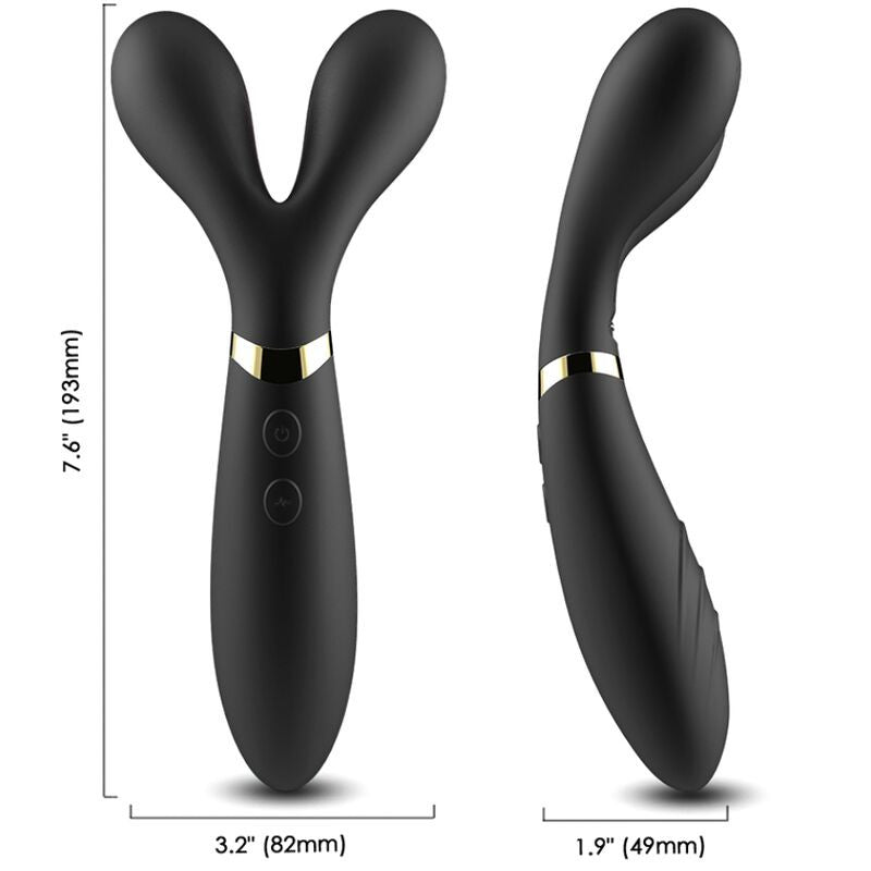 Armony Y-wand – Double-headed Massager And Vibrator Black