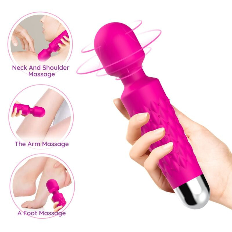 Armony - Flexible Head Massager And Vibrator Fuchsia