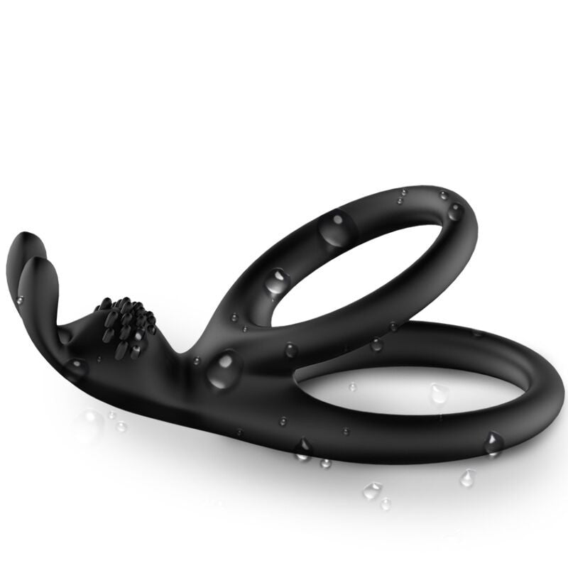 Armony Tensy – Double Rabbit Vibrator Ring Black