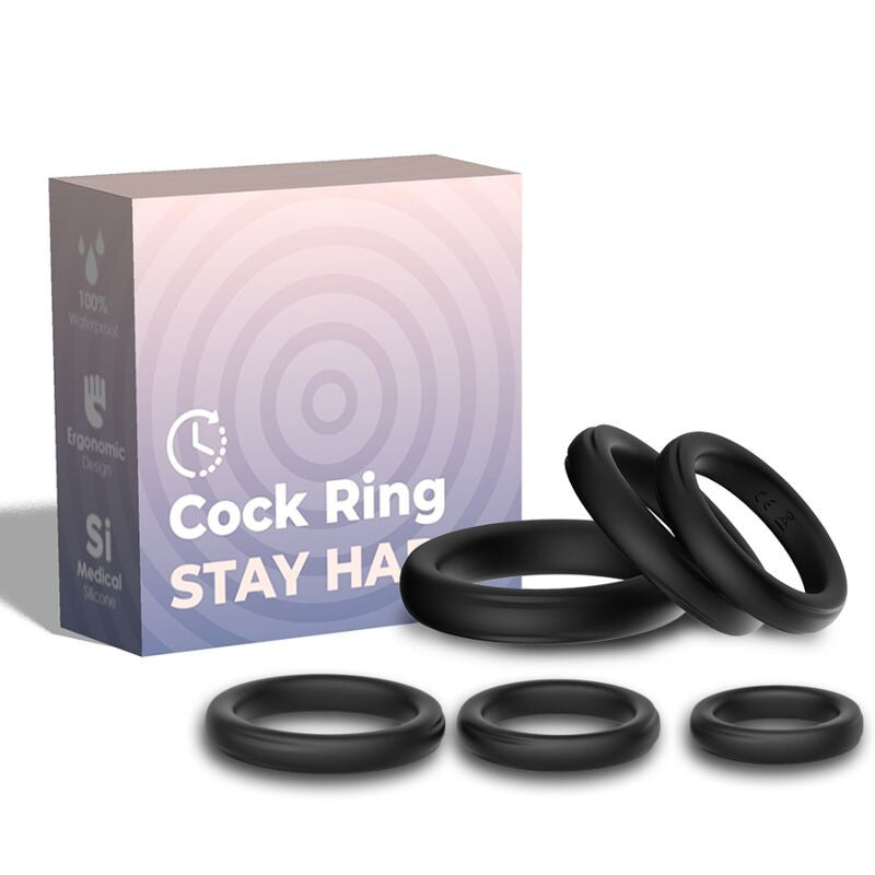 Armony – Premium Silicone Lock Rings In Black