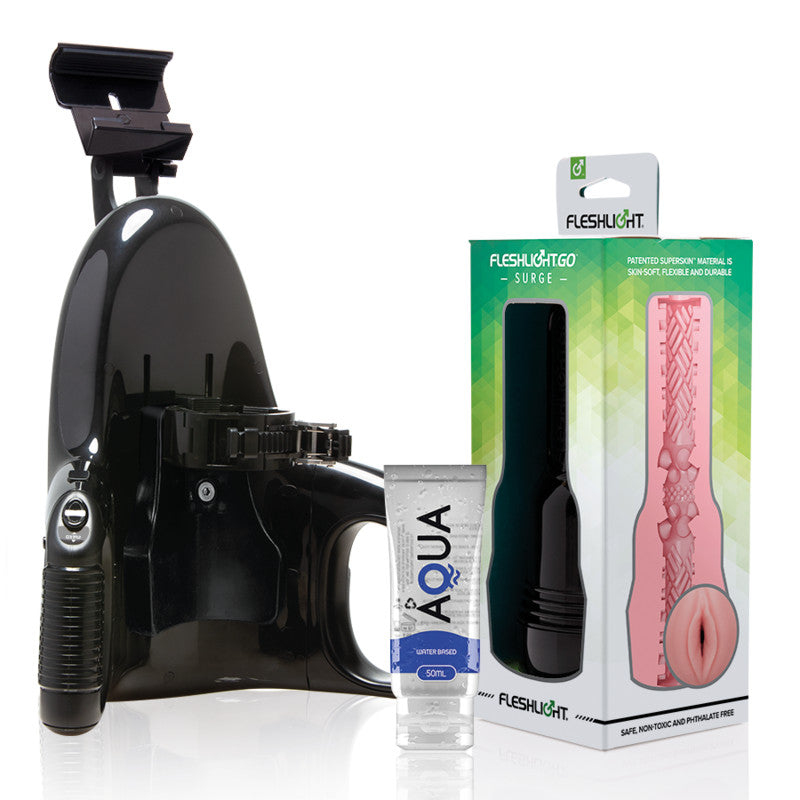 Fleshlight Go Pink Lady Surge Masturbator With Universal Automatic Adapter + 50ml Lubricant - Vagina