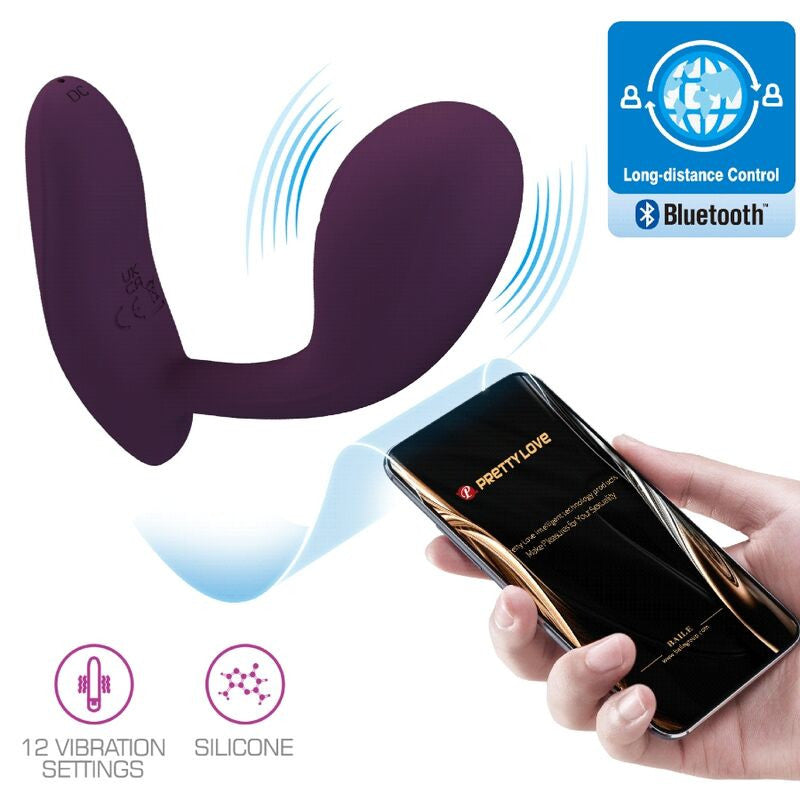 Pretty Love - Rechargeable Purple G-spot Vibrator With 12 Rhythms