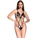 Chilirose – Hot Black Bodysuit In Size S/m