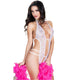 Chilirose – Sensuel Open Garter Bodysuit Hvid S/m