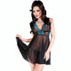 Chilirose - Blue-black Babydoll In Size L/xl