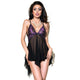 Chilirose – Sensual Babydoll Purple-black S/m