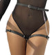 Subblime – Leather Belt Harness Black One Size