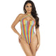 Leg Avenue – Colorful Cross-strap Bodysuit