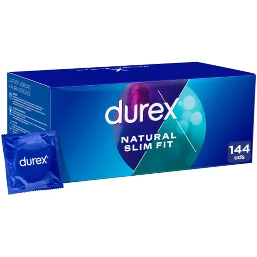 Durex Natural Slim Fit – Premium Condoms 144 Pcs
