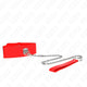 Kink - Adjustable Necklace With Wide Red Strap (65 Cm)