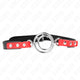 Kink – Multiple O-ring Rubber Mask - Red 38 X 56 Cm
