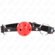 Kink – Hollow Hard Red Ball Gag 65 Cm