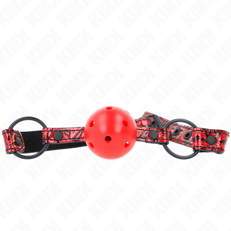 Kink - Adjustable 4.5 Cm Rubber Ball Gag 42-60 Cm