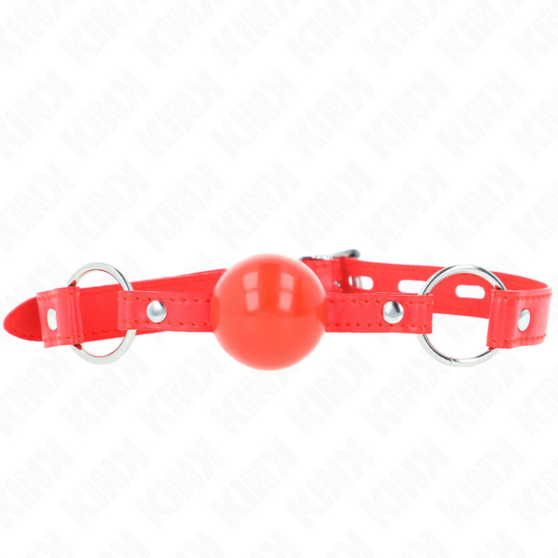 Kink - 4 Cm Tpe Ball Gag With Red Lock