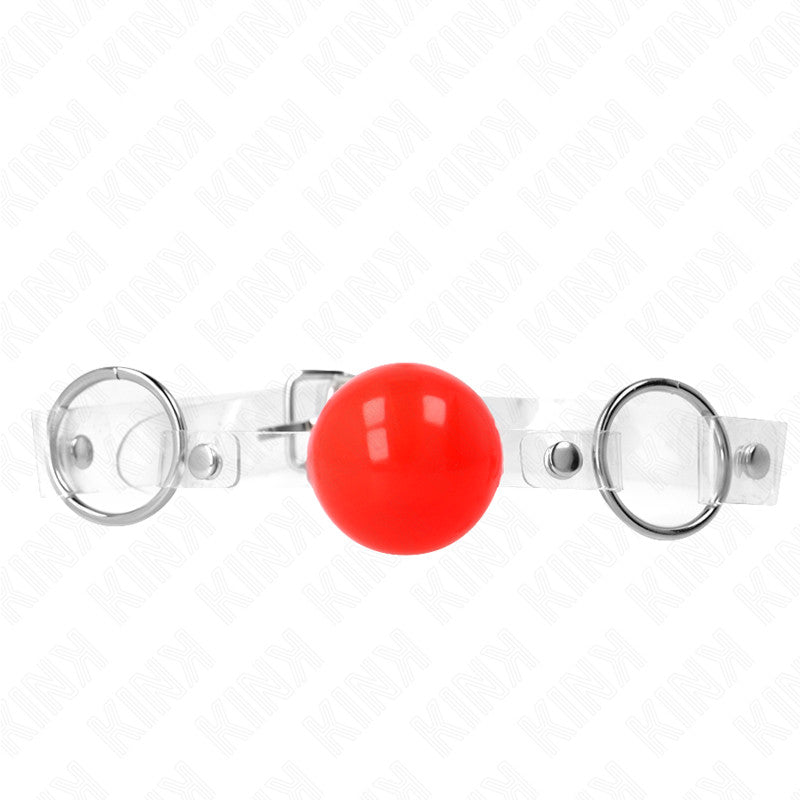 Kink – Adjustable Red Pvc Ball Gag 4 Cm