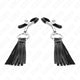 Kink – Leather-effect Lace Nipple Clamp 6 Cm