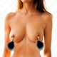Kink - Sensual Feather Nipple Clamp 7 Cm Black