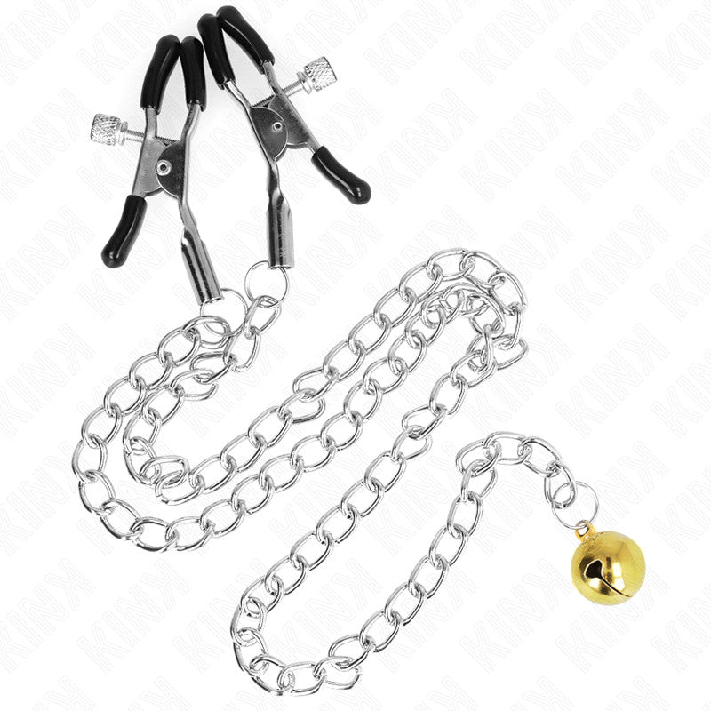 Kink – Chain Nipple Clamps With Bell 30 Cm