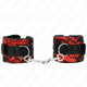 Kink - Premium Velvet Wristbands In Red And Black