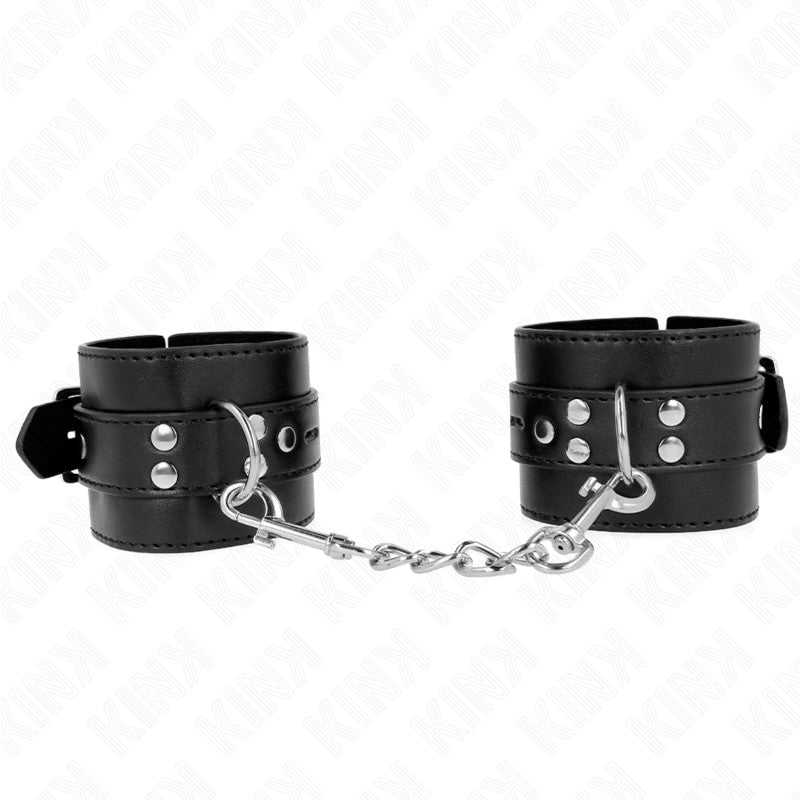 Kink - Adjustable Black Wrist Cuffs 17-28 Cm