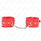 Kink – Premium Adjustable Leather Wristband In Red