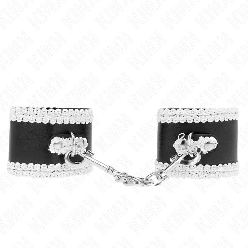 Kink – Adjustable Wrist Cuffs With Lace Decoration