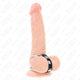 Kink – Double Metal Penis Ring With Leather Connection