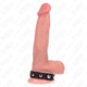 Kink – Leather Penis Ring With Spikes 21.5 X 1.6 Cm