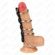 Kink – Metal Penis Rings With Leather Binding 3.2-5 Cm