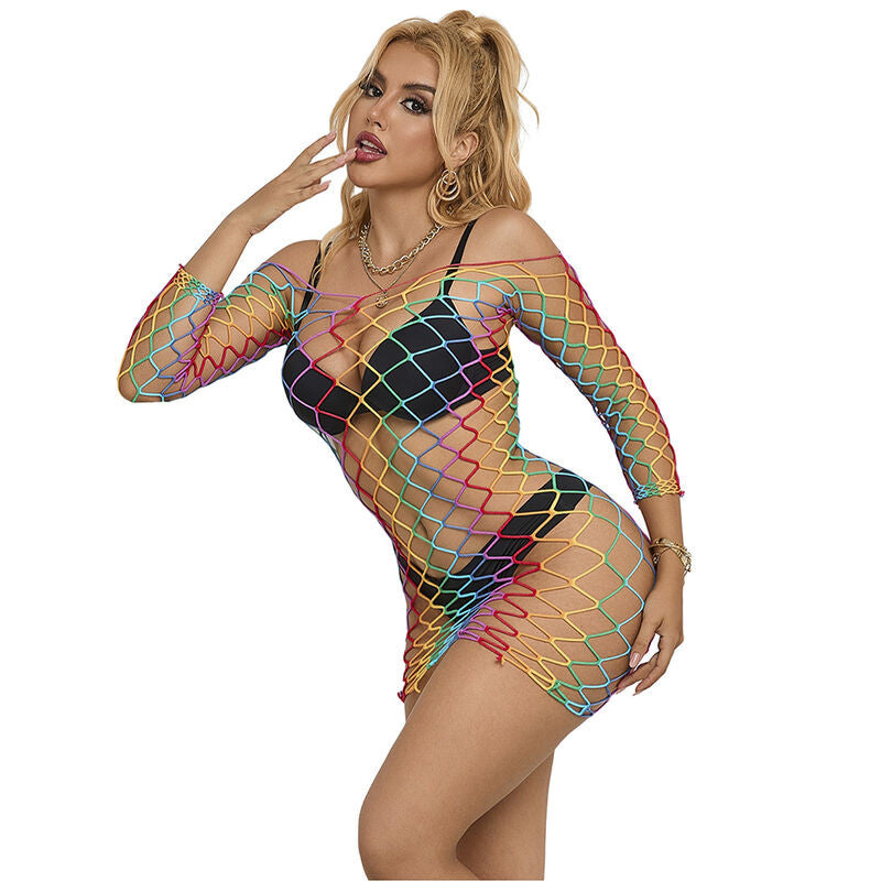 Subblime – Colorful Mesh Dress One Size