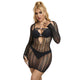 Subblime – Sensual Black Herringbone Dress One Size