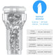 Kiiroo Masturbator Transparent Powerblow Compatible Compact Crystal