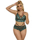 Subblime - Lacy Green Bra And Thong S/m