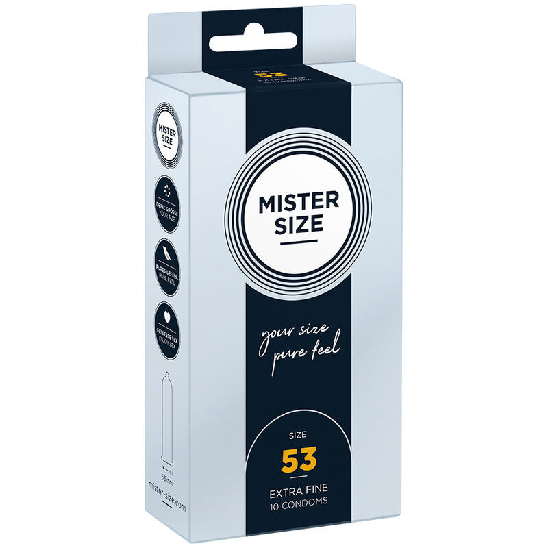 Mister Size - M Size Condoms (10 Pcs) For Premium Comfort
