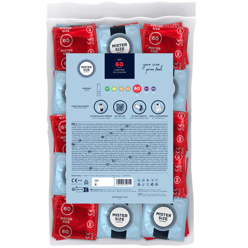 Mister Size – Xl Condoms (60 Mm 100 Pcs) – Premium Protection