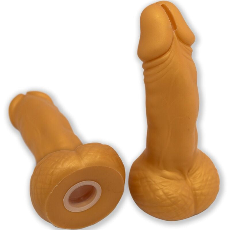 Diablo Picante – Gold-colored Penis Sleeve 22.5 Cm