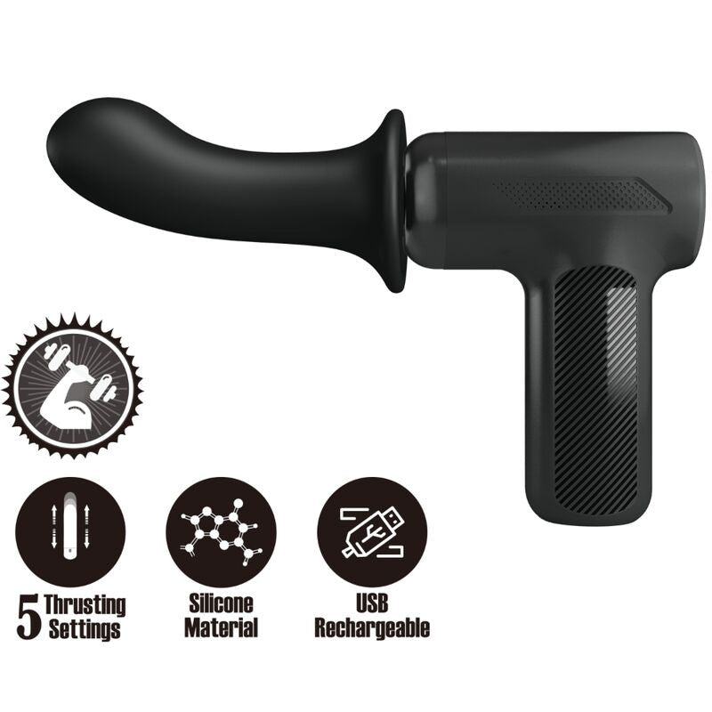 Pretty Love - 5-speed Massage Vibrator Black
