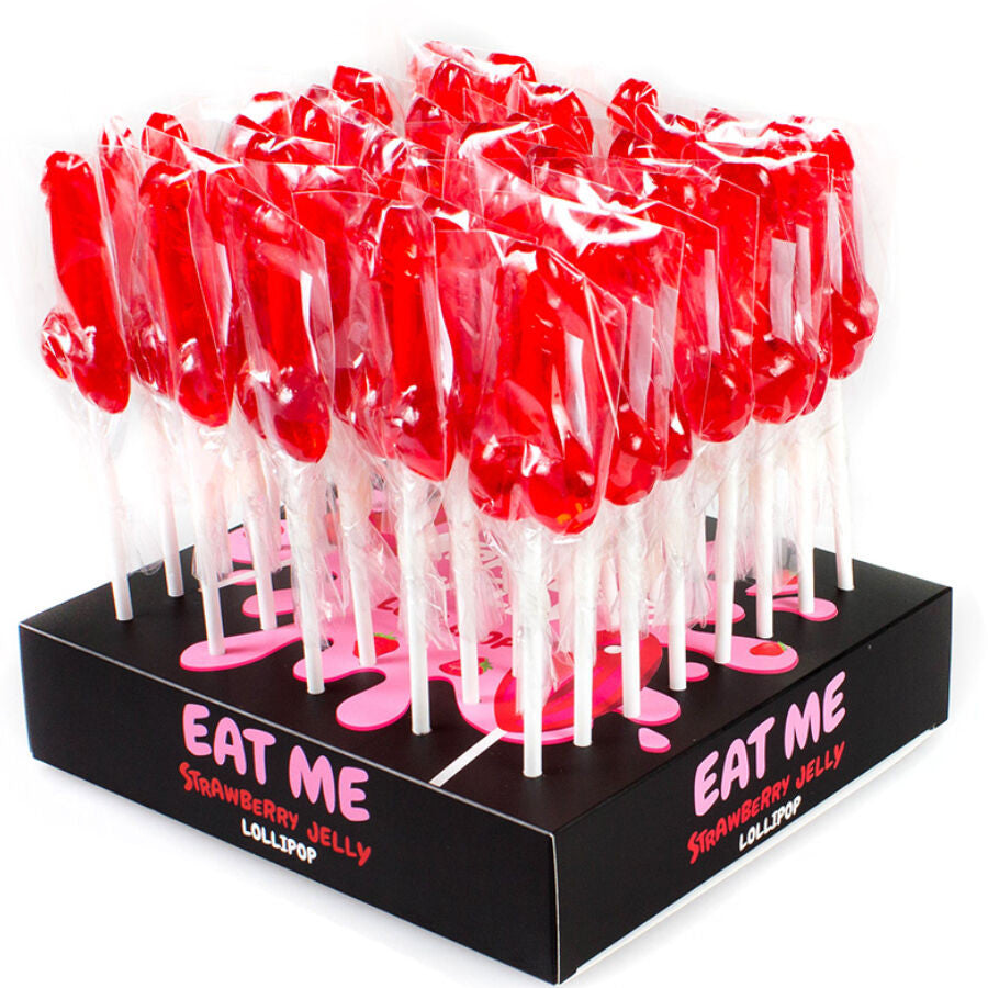 Secretplay – Strawberry Flavored Penis Lollipops 40 Pcs