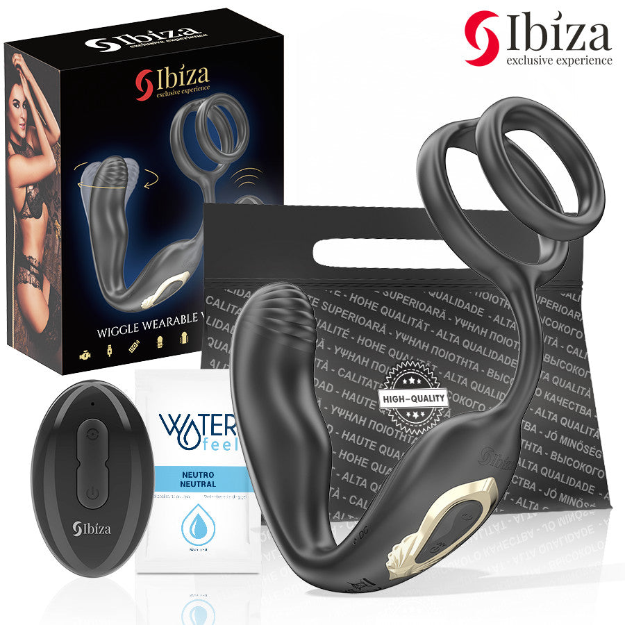Ibiza – Rotating Butt Plug With Remote Control And Vibrating Rings