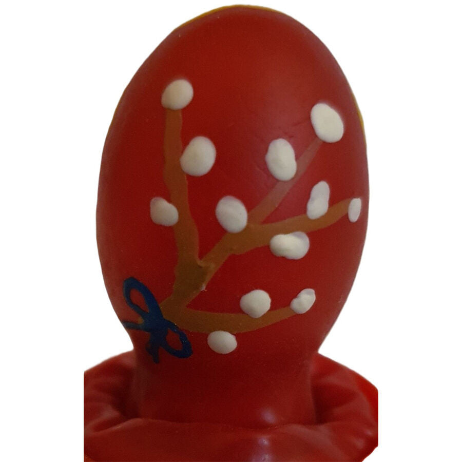 Condomerie - Hand Painted Sexy Egg Condom Red