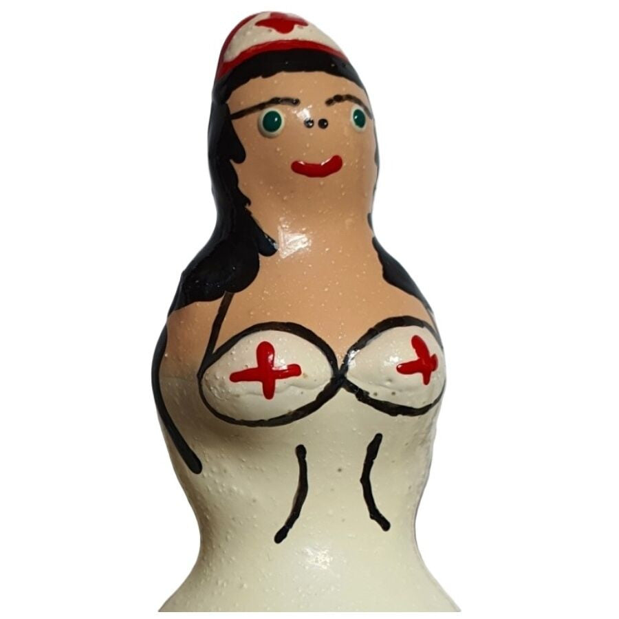 Condomerie - Hand-painted Adult Condom With Nurse Pattern