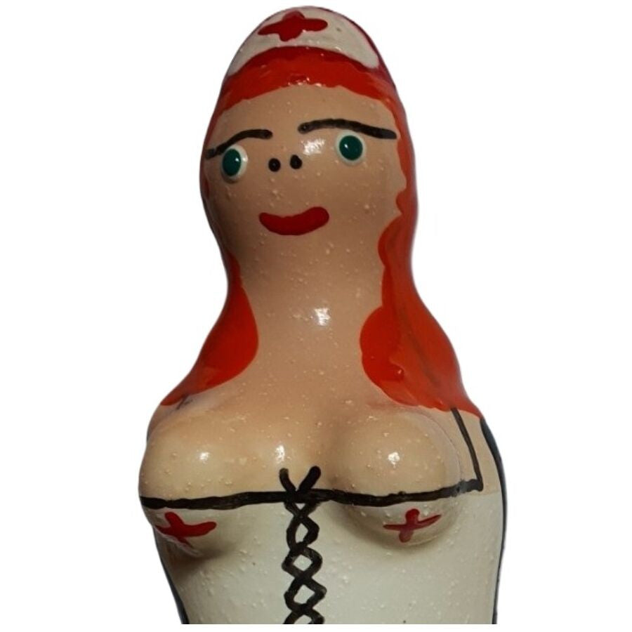 Condomerie - Hand-painted Erotic Condom Redhead Nurse