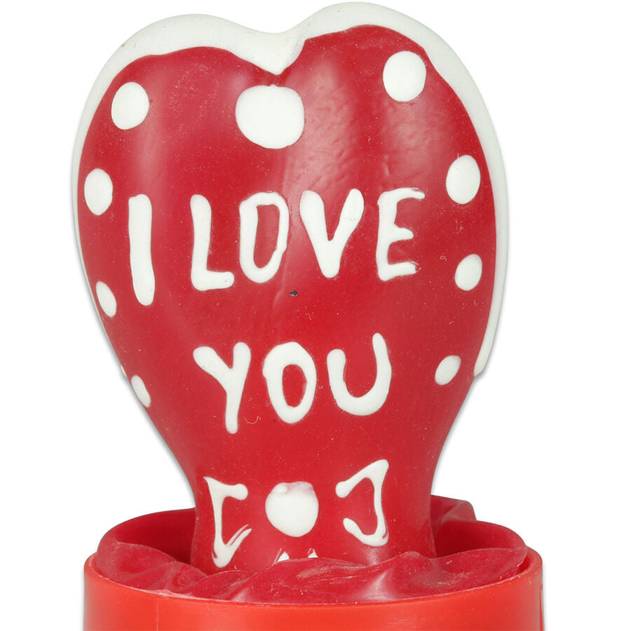 Condomerie – Hand-painted Heart-shaped Condom I Love You
