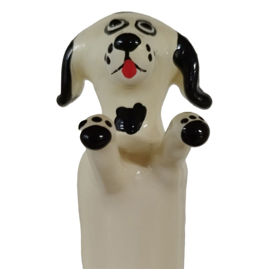 Condomerie – Custom Painted Xl Condom With A Happy White Dog