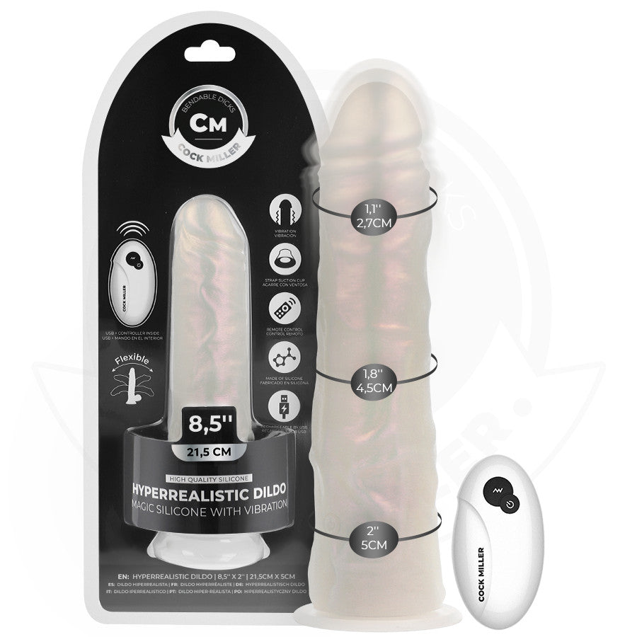 Cock Miller – Vibrating Light-up Dildo With Suction Cup And Remote Control