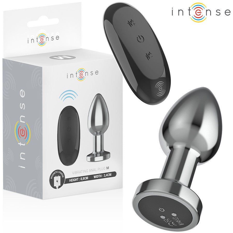 Intense - Remote-controlled Metal Anal Vibrator With 10 Vibration Modes