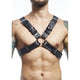Mob - Elegant Black Harness Belt One Size