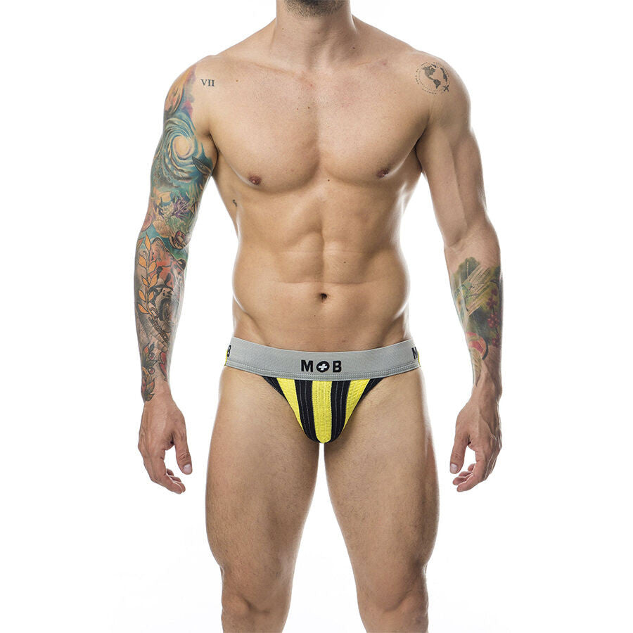 Mob – Classic Yellow Striped Underwear In Size M