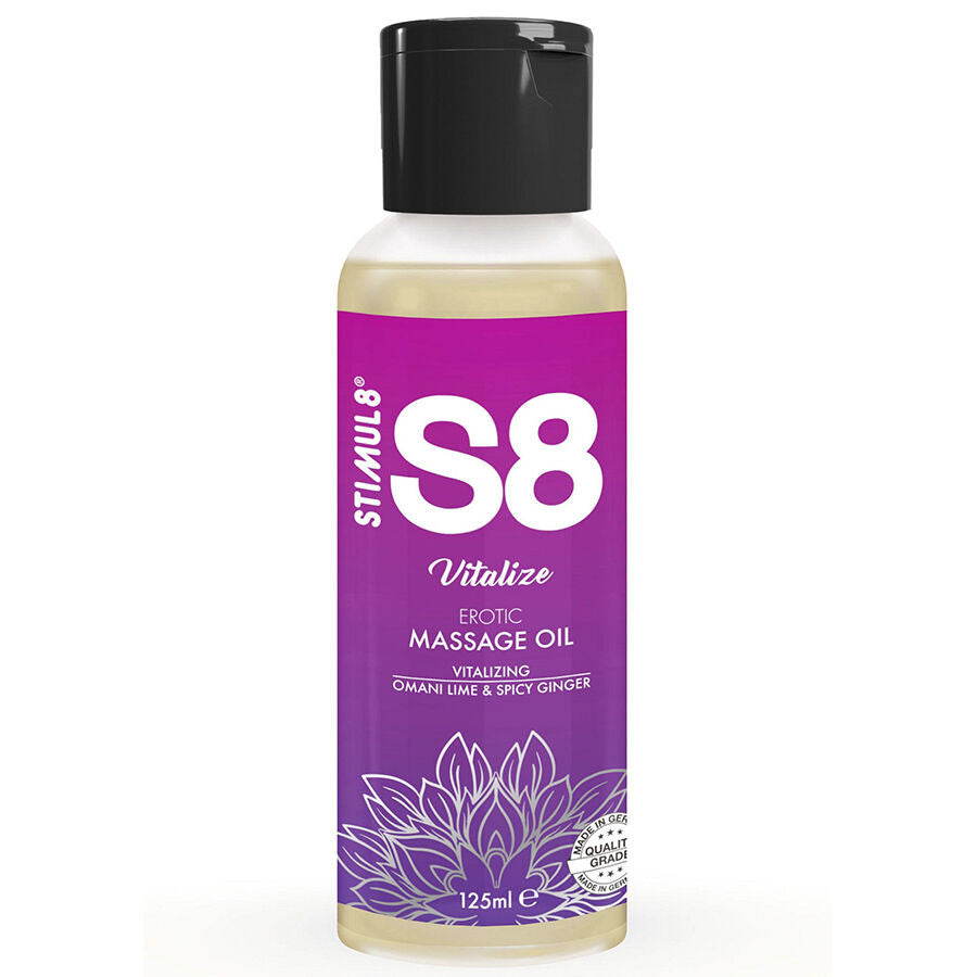 Stimul8 S8 – Refreshing Lime Massage Oil 125 Ml