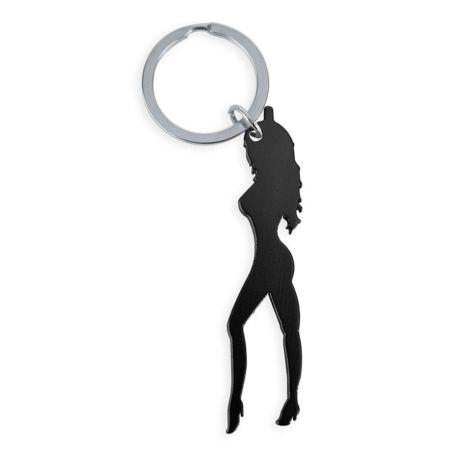 Diablo Picante – Female Silhouette Keychain With Bottle Opener